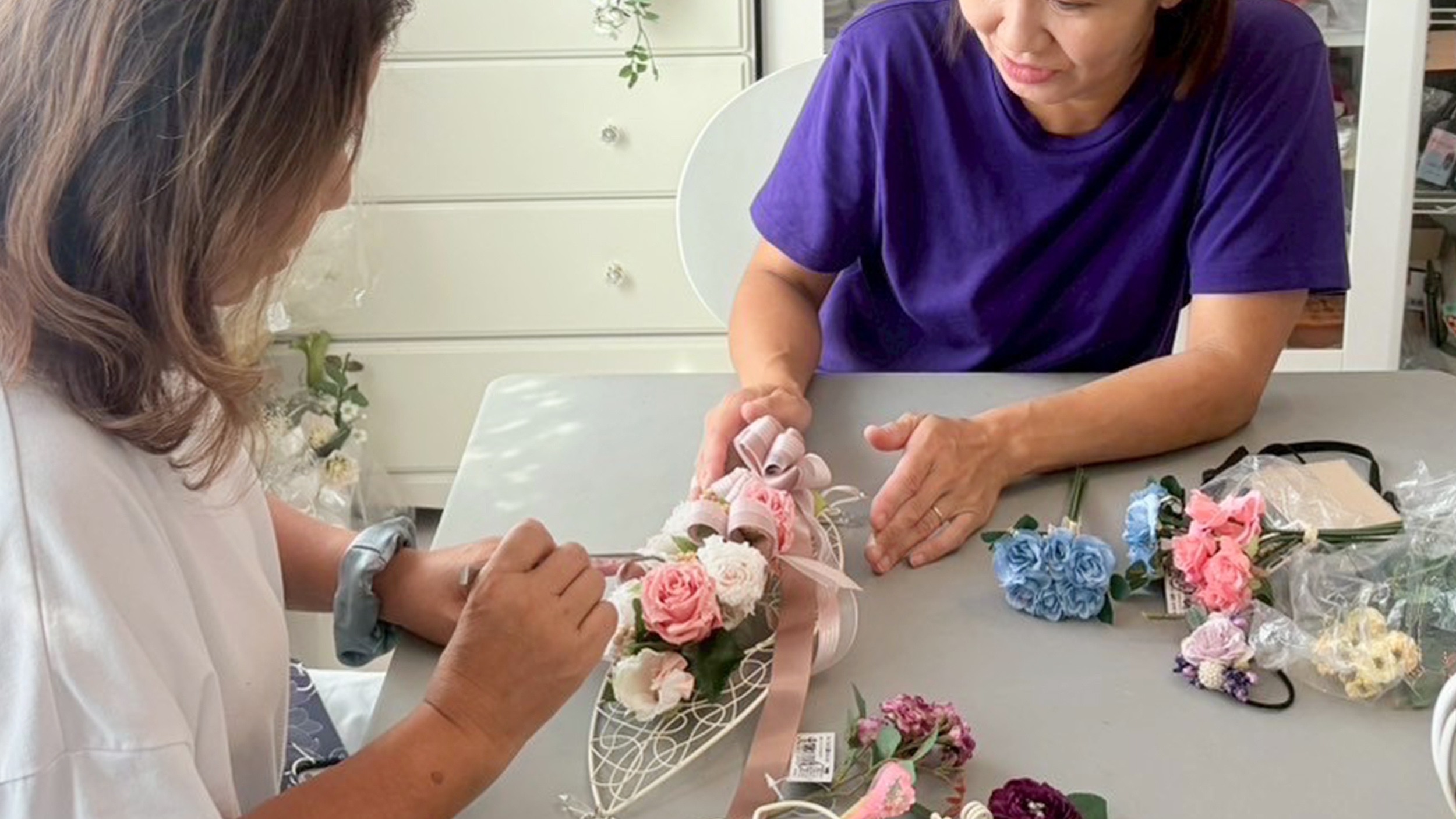 始めてからお花の講師になる方をサポート